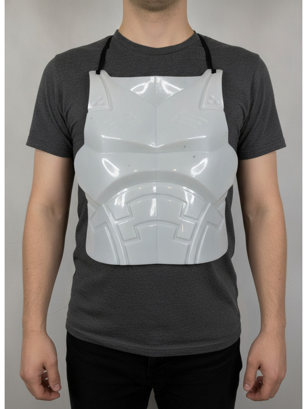 White Plastic Costume Chest Armor Breastplate